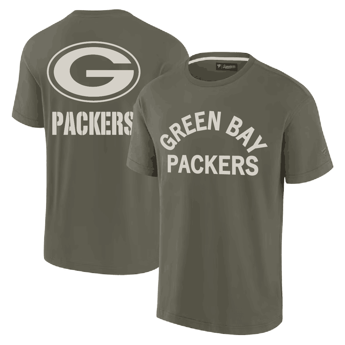 Men's Green Bay Packers Olive Elements Super Soft T-Shirt